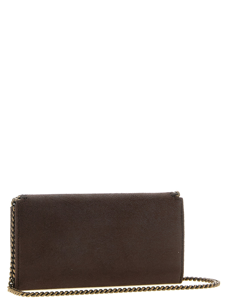 Stella McCartney Porte-cartes marron en polyester