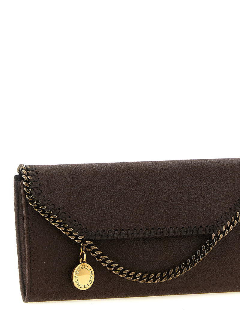 Stella McCartney Porte-cartes marron en polyester