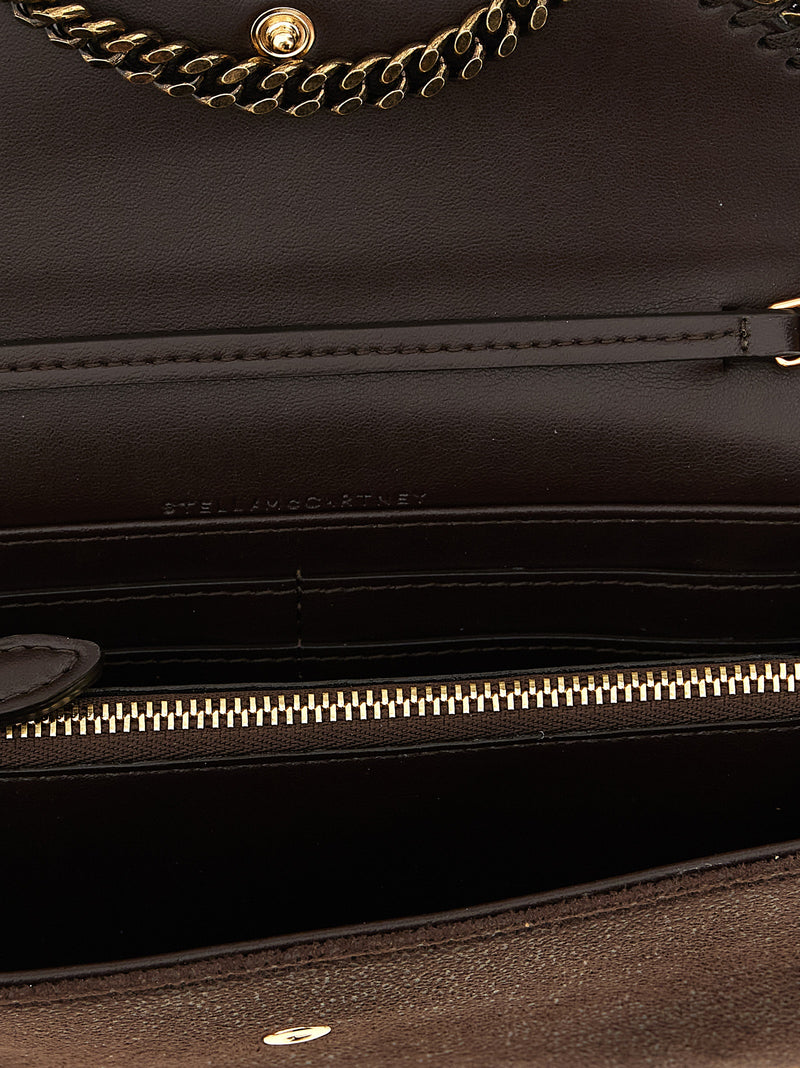 Stella McCartney Porte-cartes marron en polyester