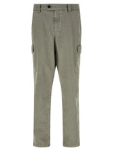 Pantalon cargo bicolore en coton Brunello Cucinelli