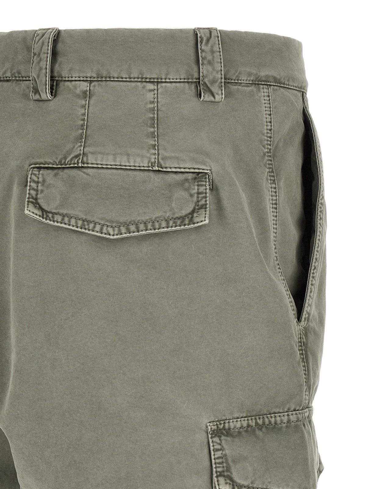 Pantalon cargo bicolore en coton Brunello Cucinelli