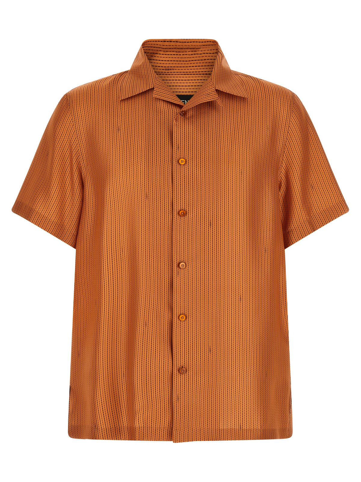 Chemisier en soie orange Fendi