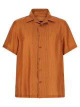 Chemisier en soie orange Fendi