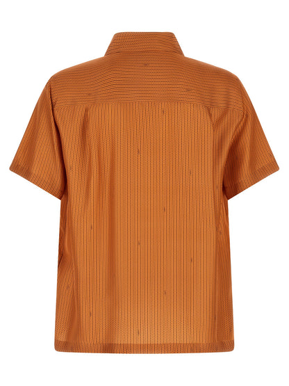 Fendi Orange Silk Blouse