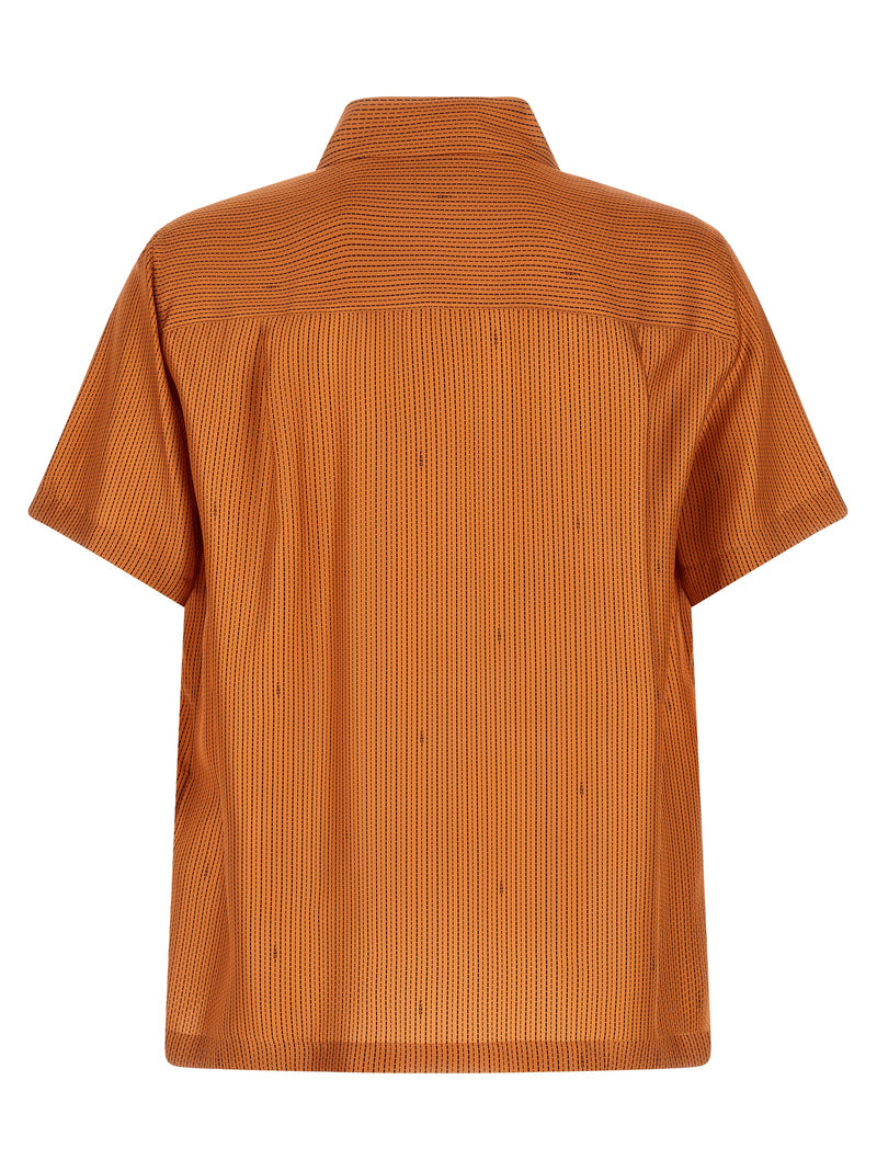 Chemisier en soie orange Fendi