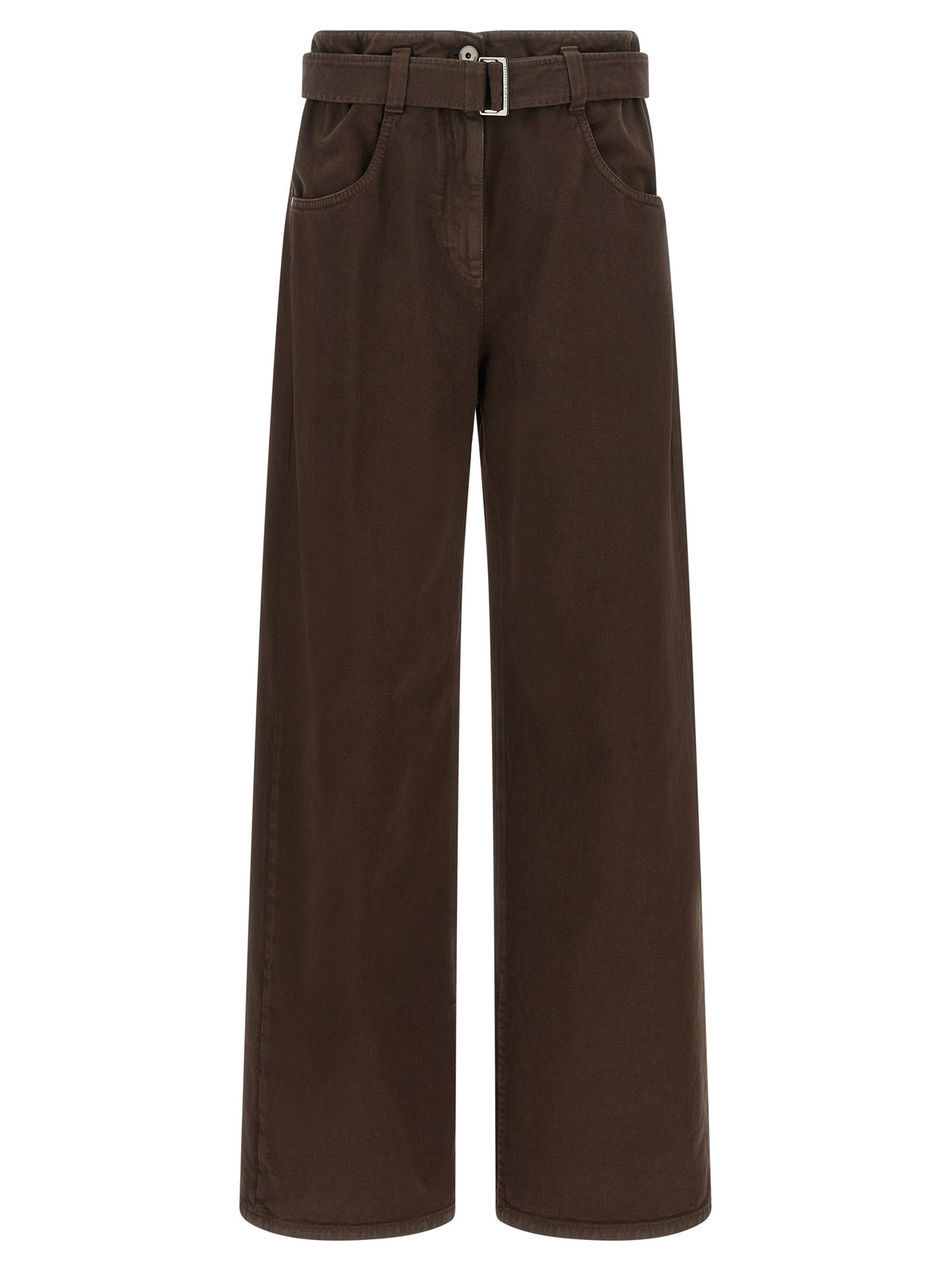 Brunello Cucinelli Jean en coton marron Denim