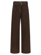 Brunello Cucinelli Jean en coton marron Denim