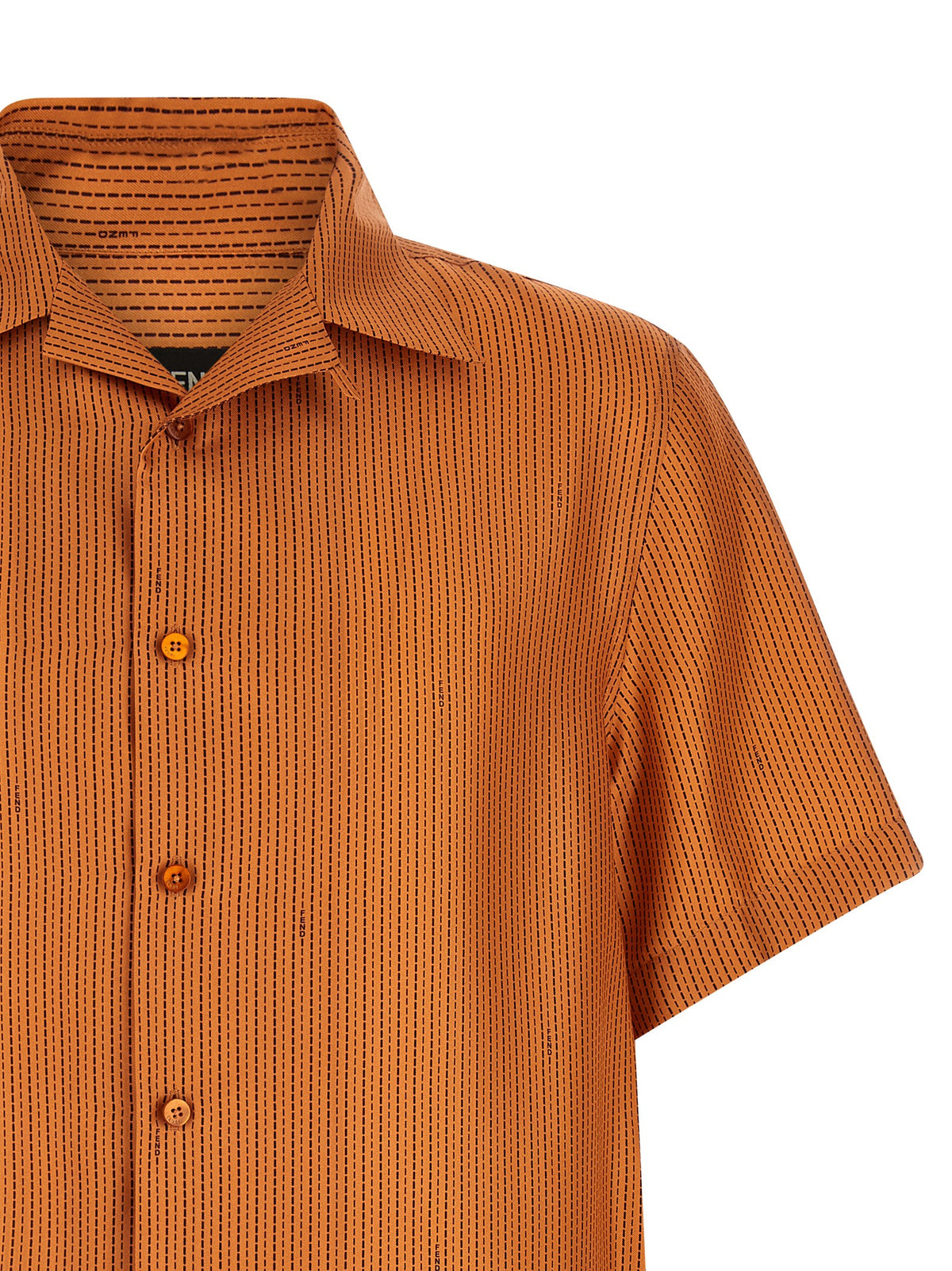 Chemisier en soie orange Fendi