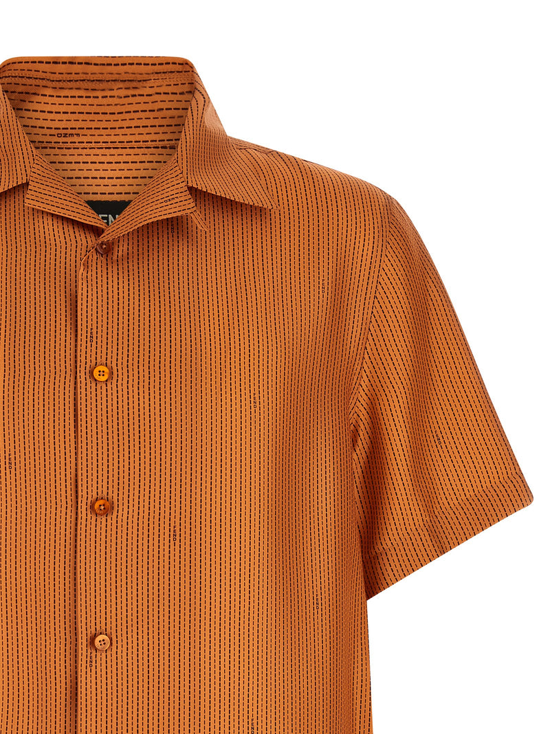 Chemisier en soie orange Fendi