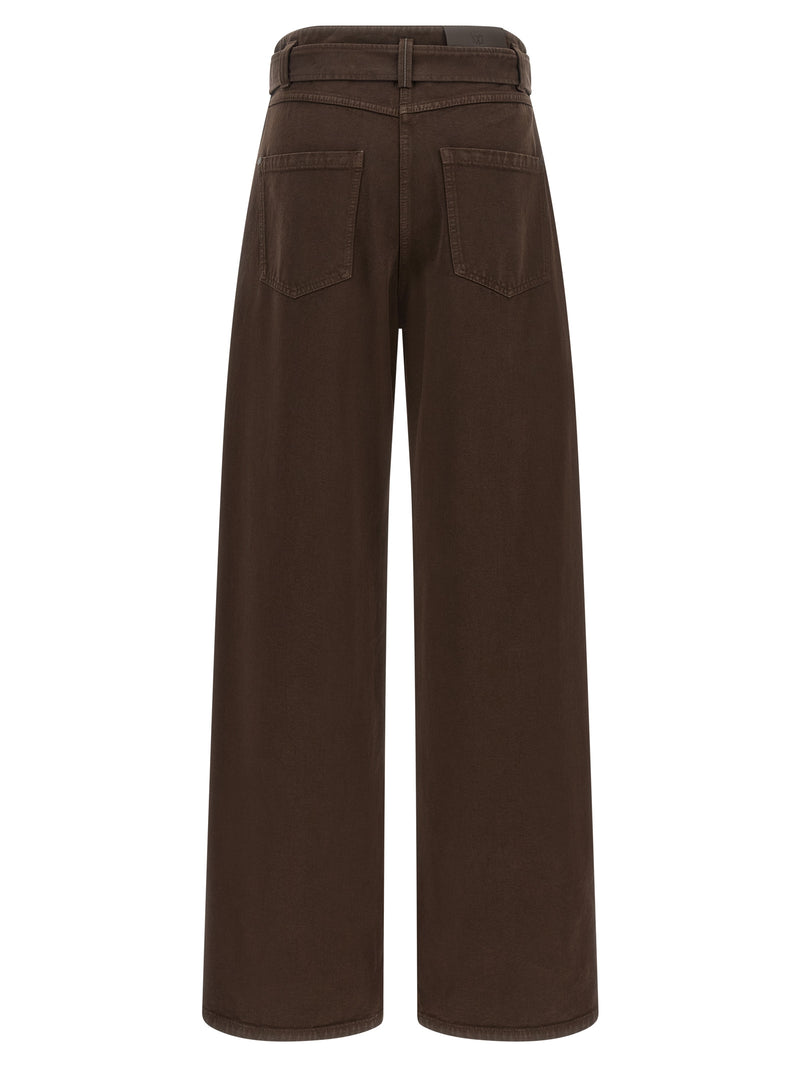 Brunello Cucinelli Jean en coton marron Denim