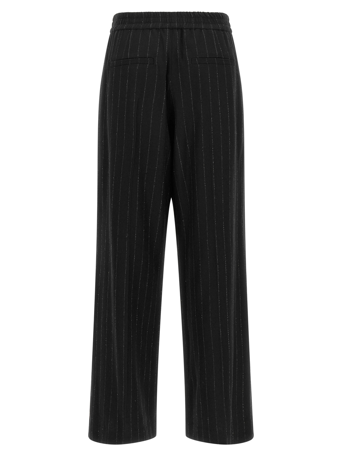 Brunello Cucinelli Pantalon décontracté en laine vierge bleu