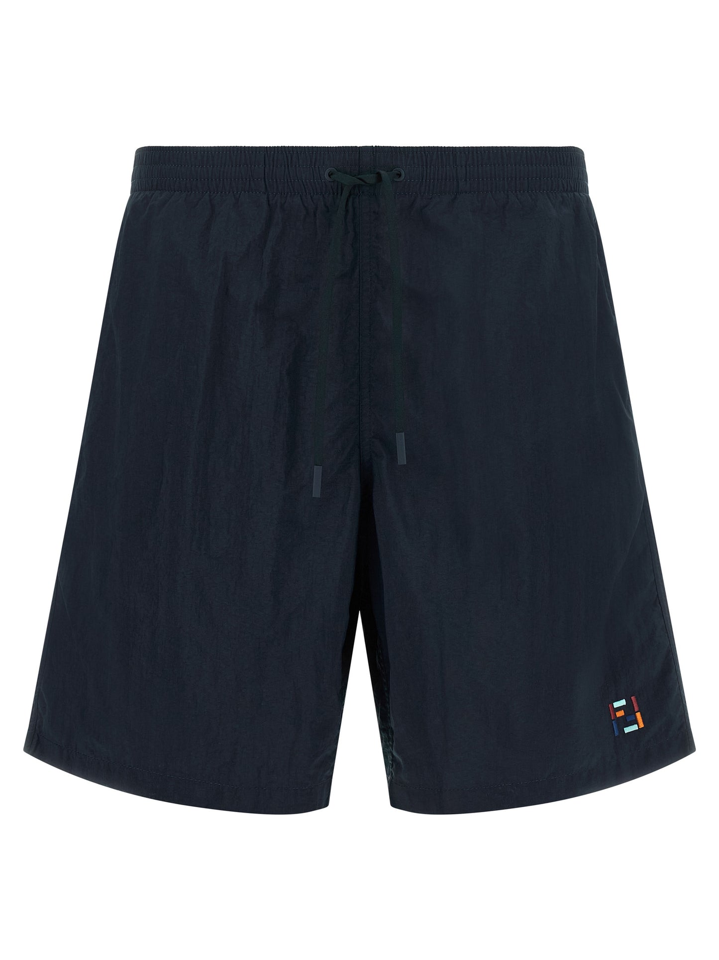 Fendi Blue Polyamide Swim Shorts