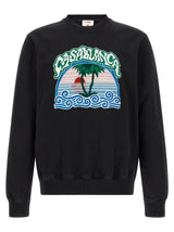 Sweat-shirt Casablanca en coton biologique noir