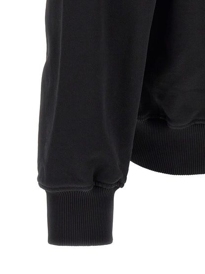 Casablanca Black Organic Cotton Sweatshirt