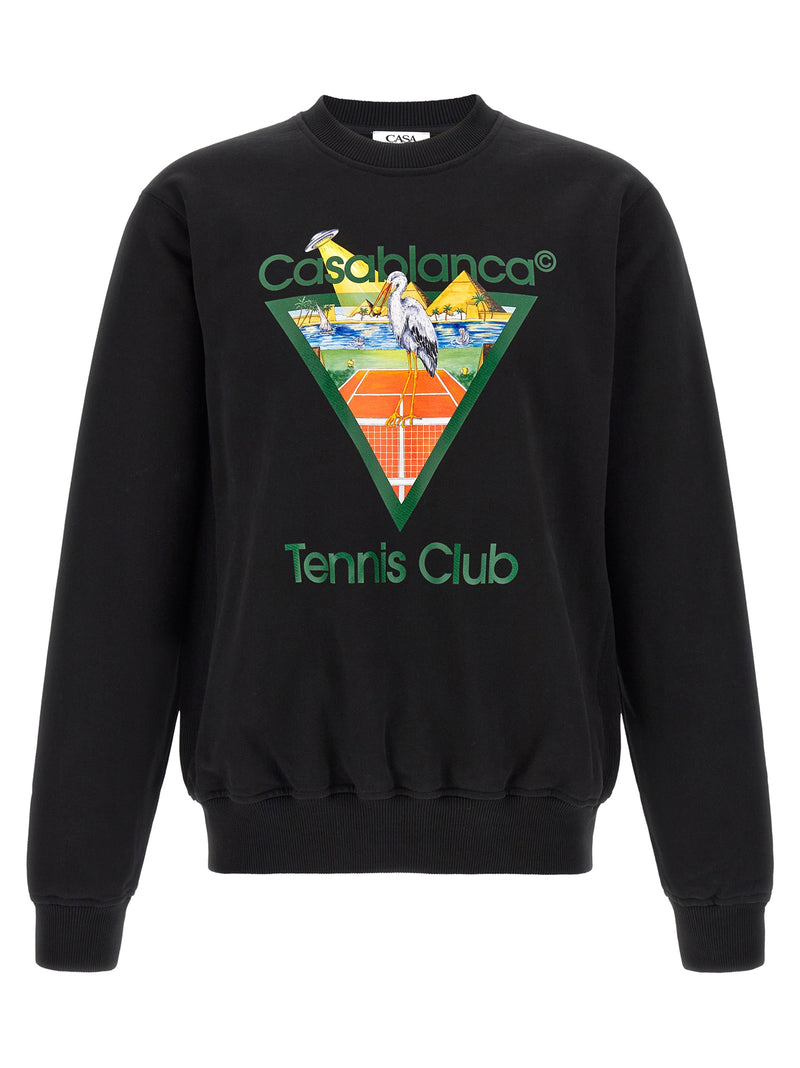 Sweat-shirt Casablanca en coton biologique noir