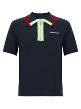 Polo Casablanca en laine bleue