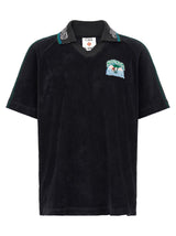 Polo Casablanca en coton noir