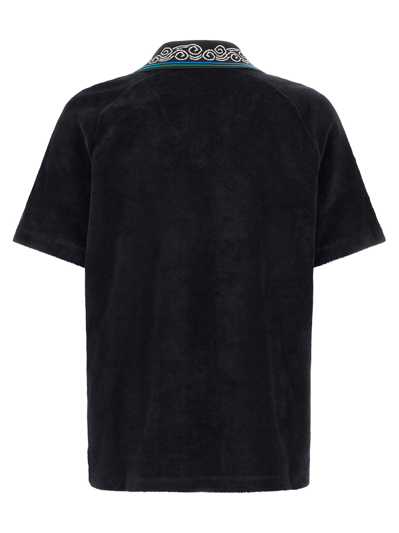 Polo Casablanca en coton noir