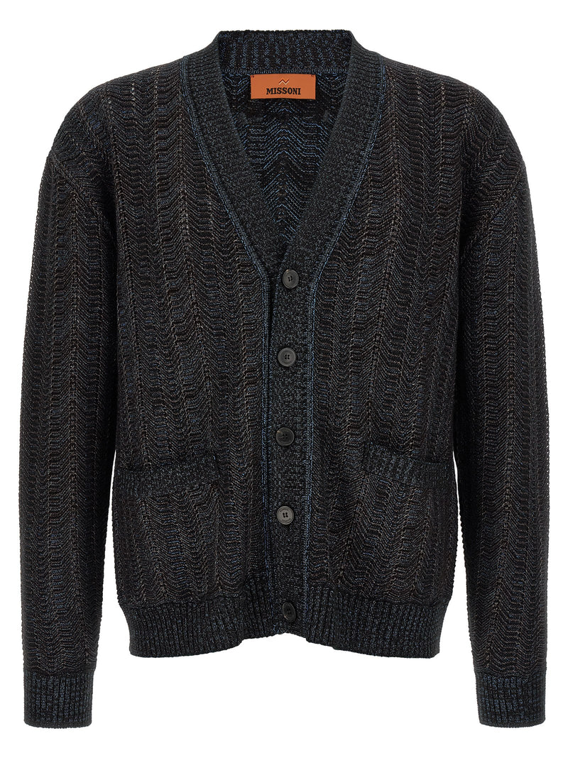 Gilet Missoni en viscose bleue