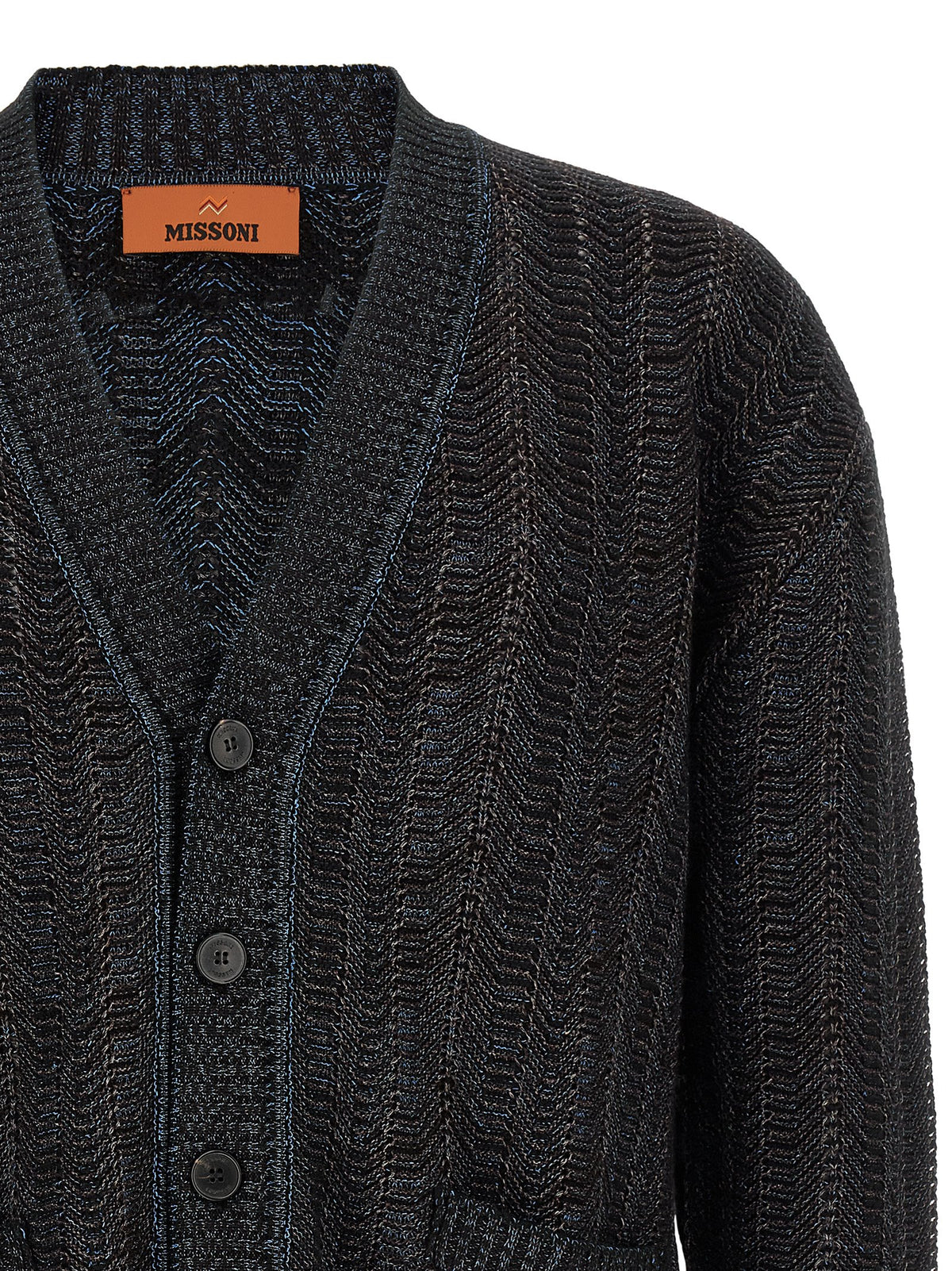 Gilet Missoni en viscose bleue