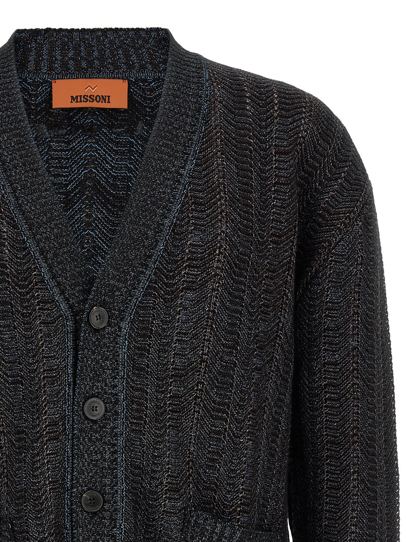 Gilet Missoni en viscose bleue