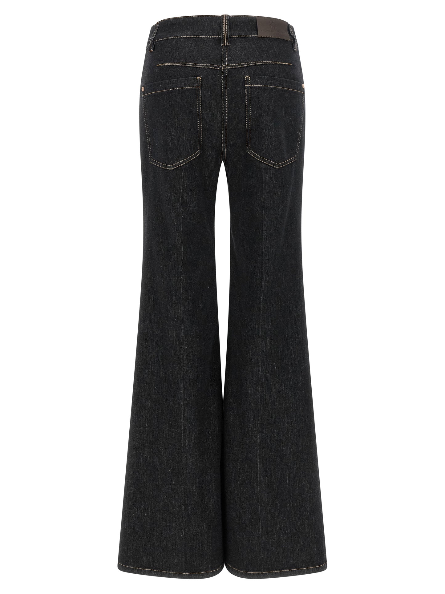 Brunello Cucinelli Blue Cotton Flared Jeans