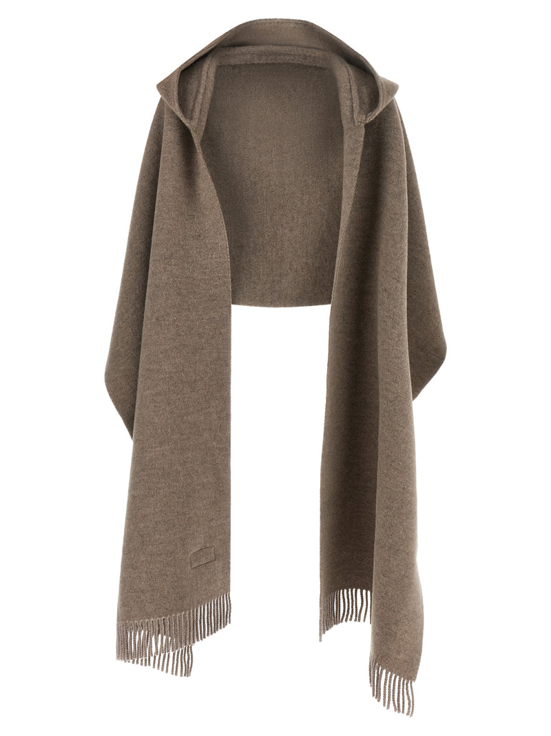 Écharpe Brunello Cucinelli en laine marron