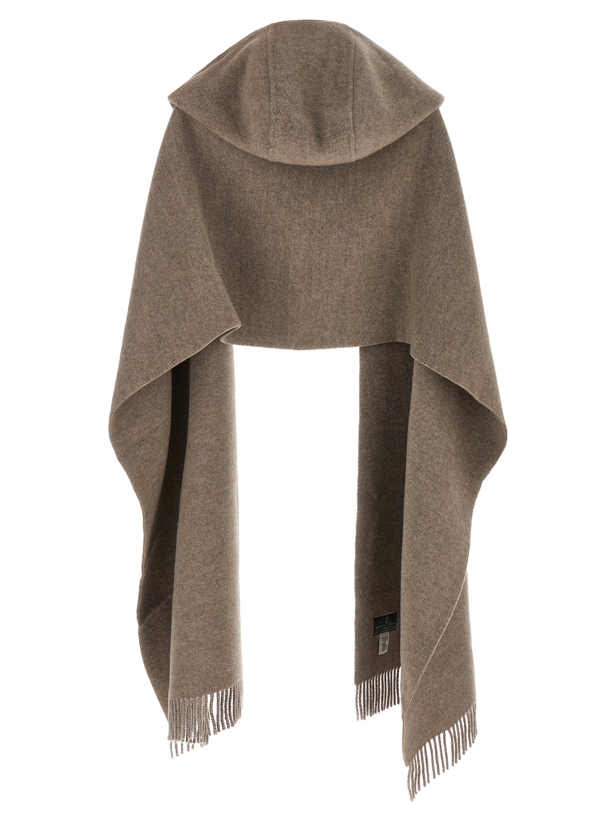 Écharpe Brunello Cucinelli en laine marron