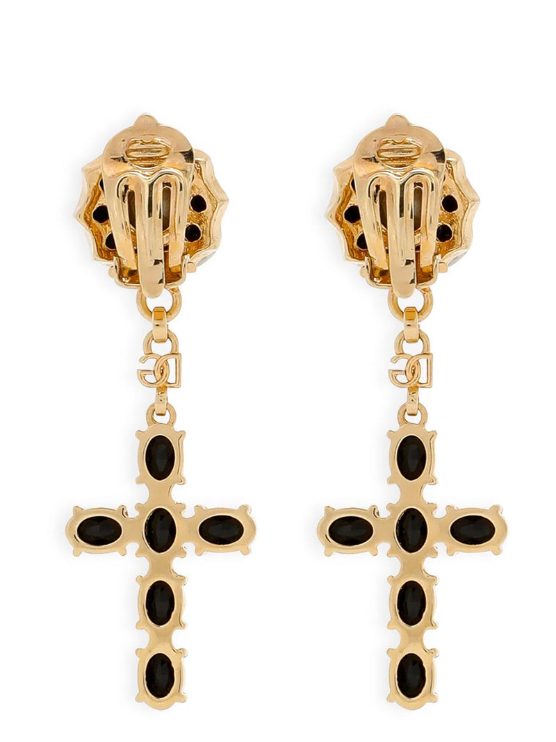 Boucles d'oreilles en laiton doré Dolce &amp; Gabbana
