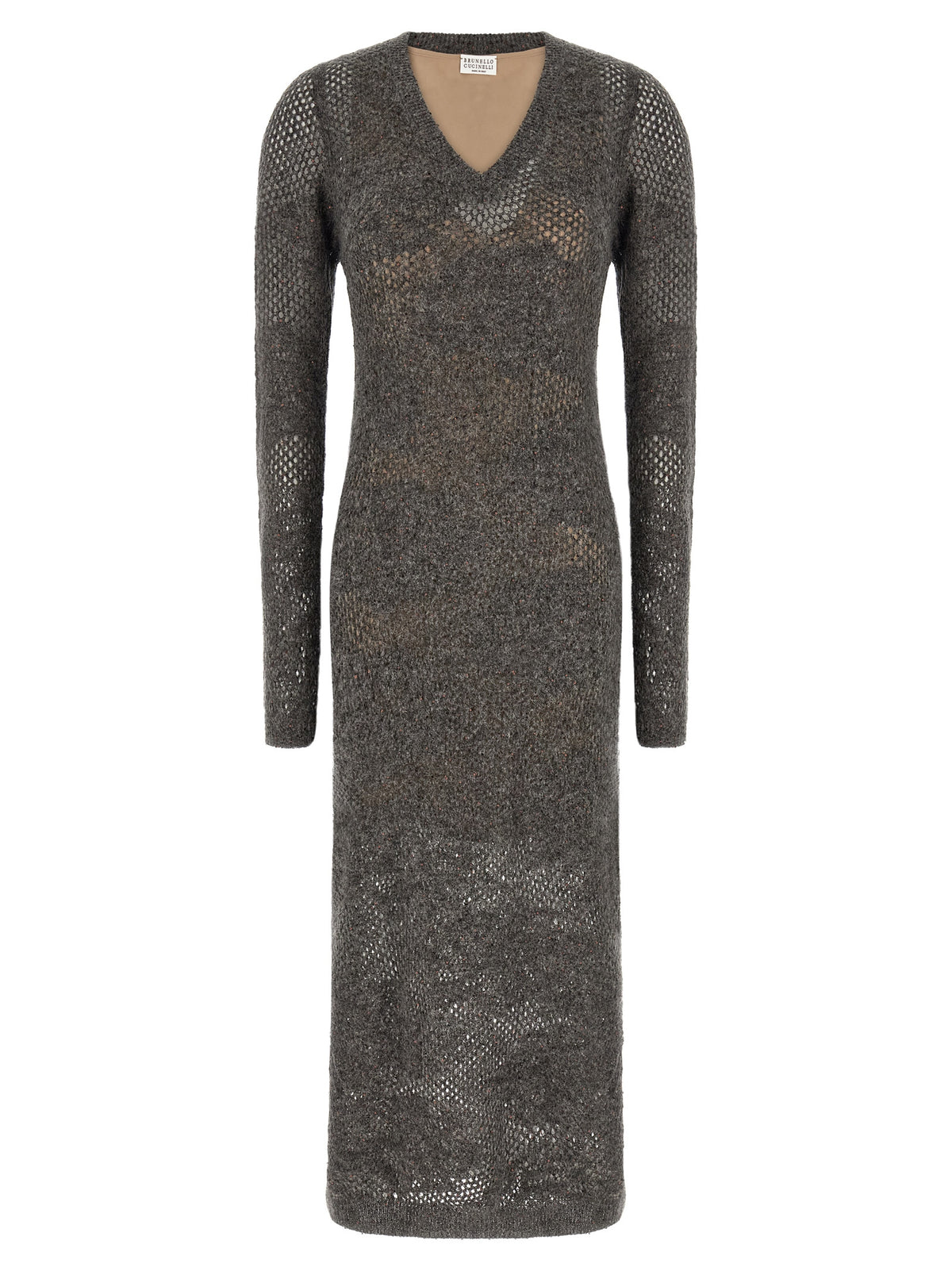 Robe décontractée en nylon gris Brunello Cucinelli