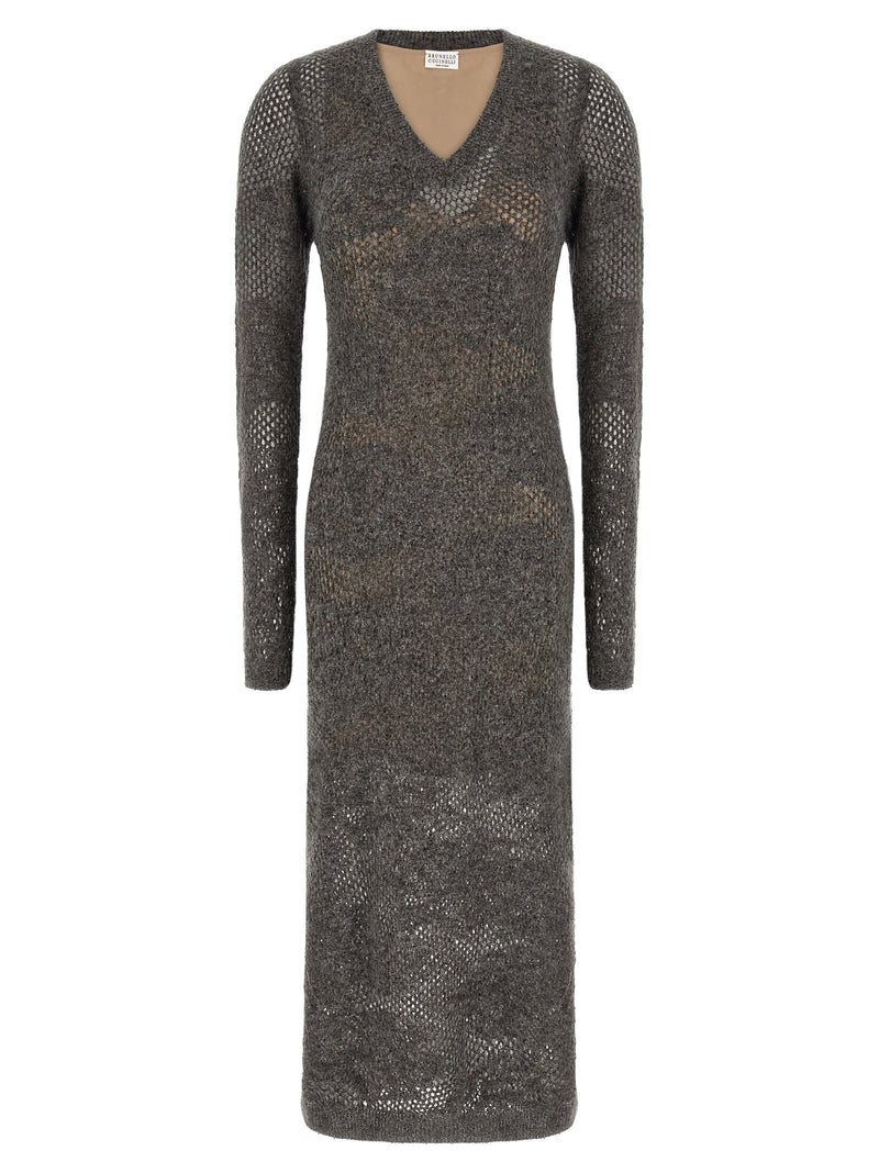 Robe décontractée en nylon gris Brunello Cucinelli