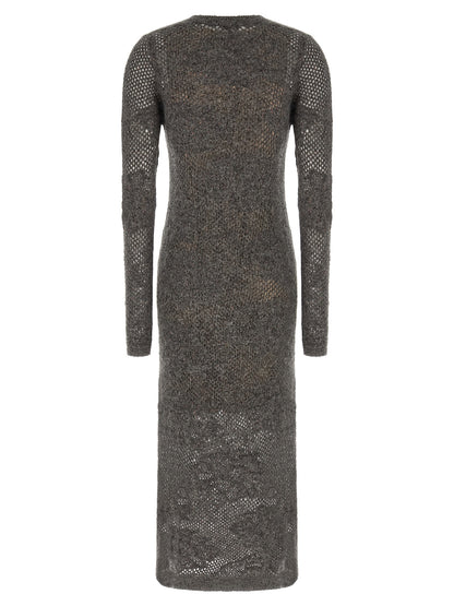 Brunello Cucinelli Gray Nylon Casual Dress