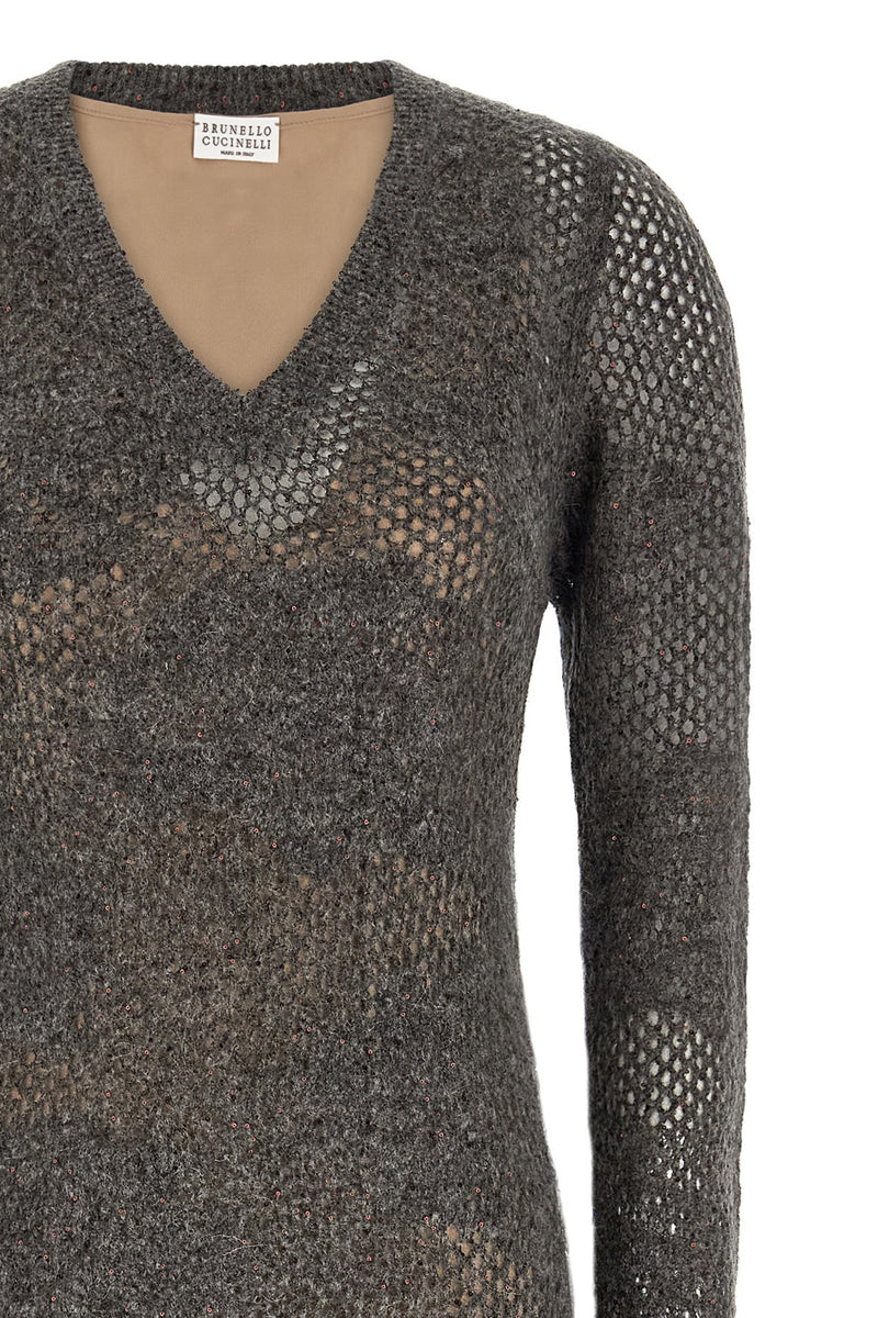Robe décontractée en nylon gris Brunello Cucinelli