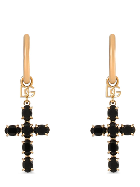 Boucles d'oreilles Dolce & Gabbana en laiton noir