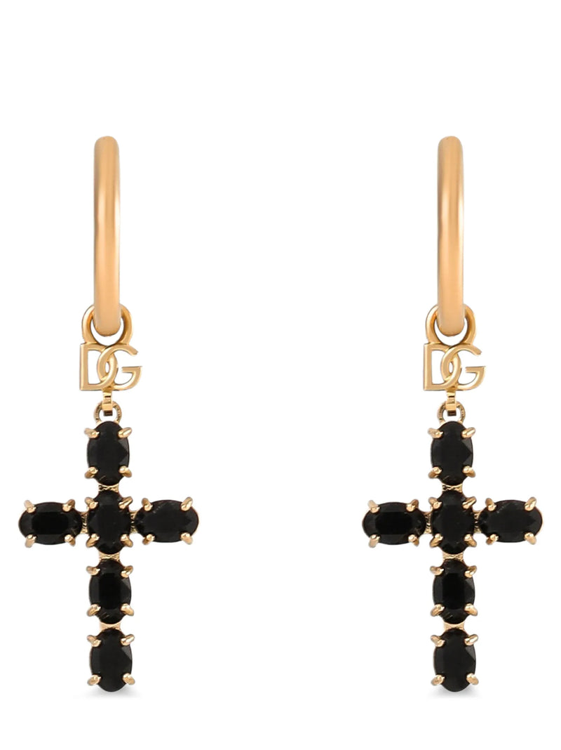Boucles d'oreilles Dolce & Gabbana en laiton noir
