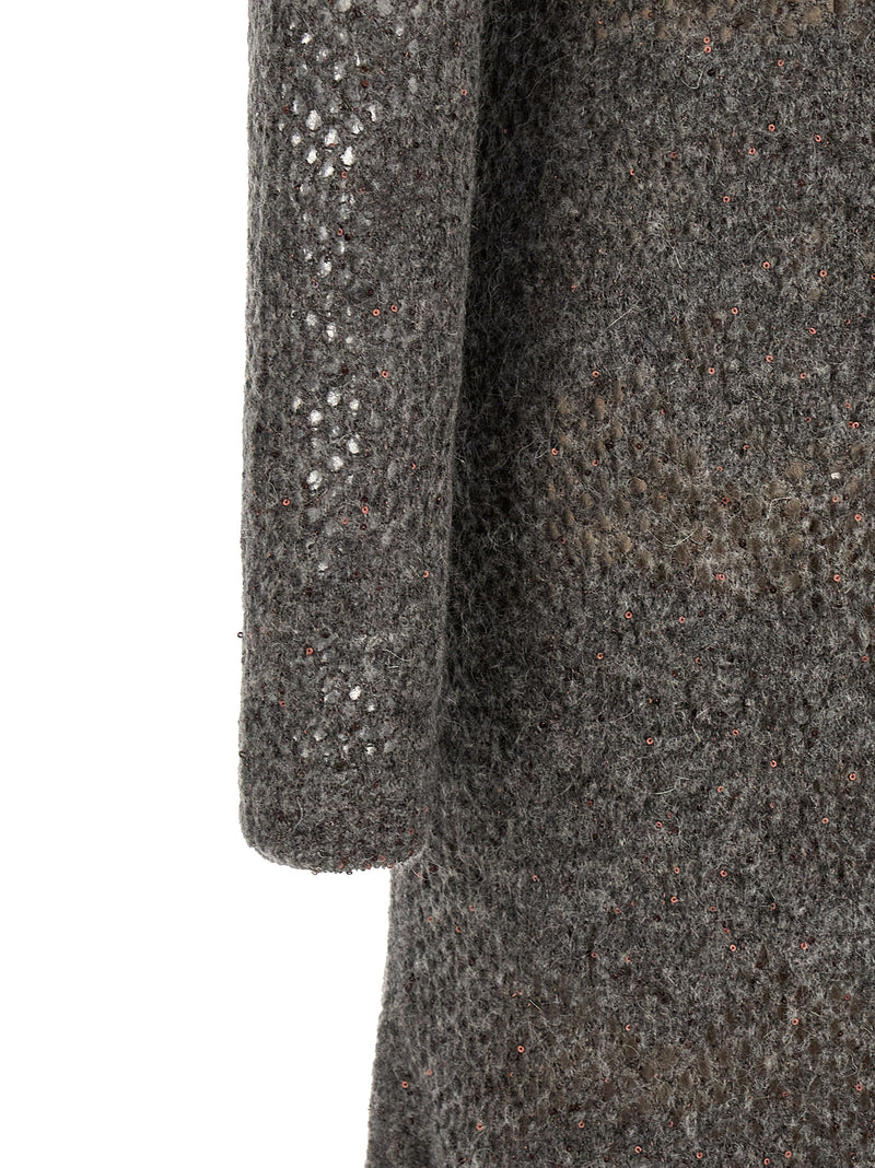 Robe décontractée en nylon gris Brunello Cucinelli