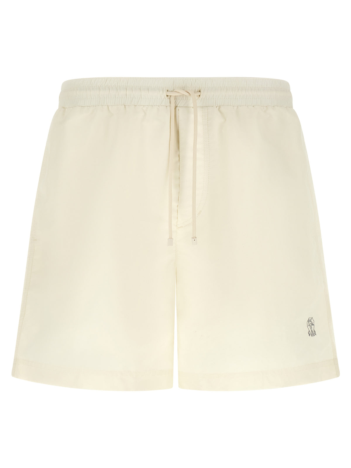 Brunello Cucinelli Short de bain blanc en polyester