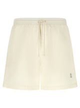 Brunello Cucinelli Short de bain blanc en polyester