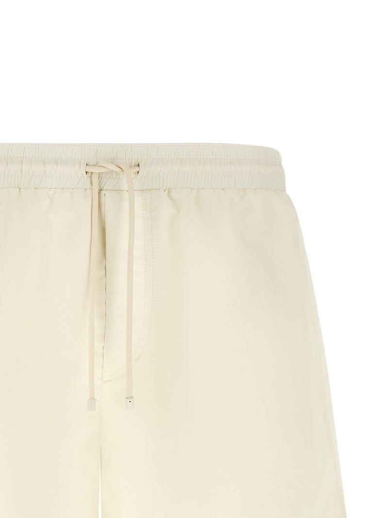 Brunello Cucinelli Short de bain blanc en polyester