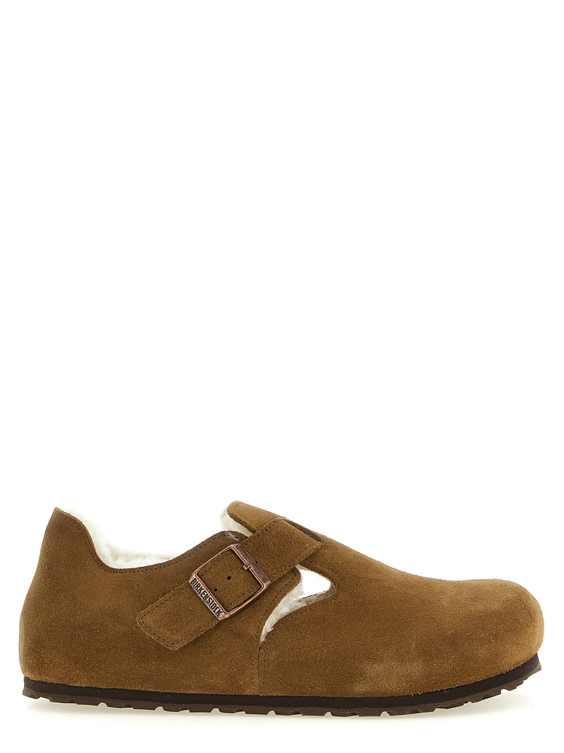 Sabots Birkenstock en cuir suédé marron