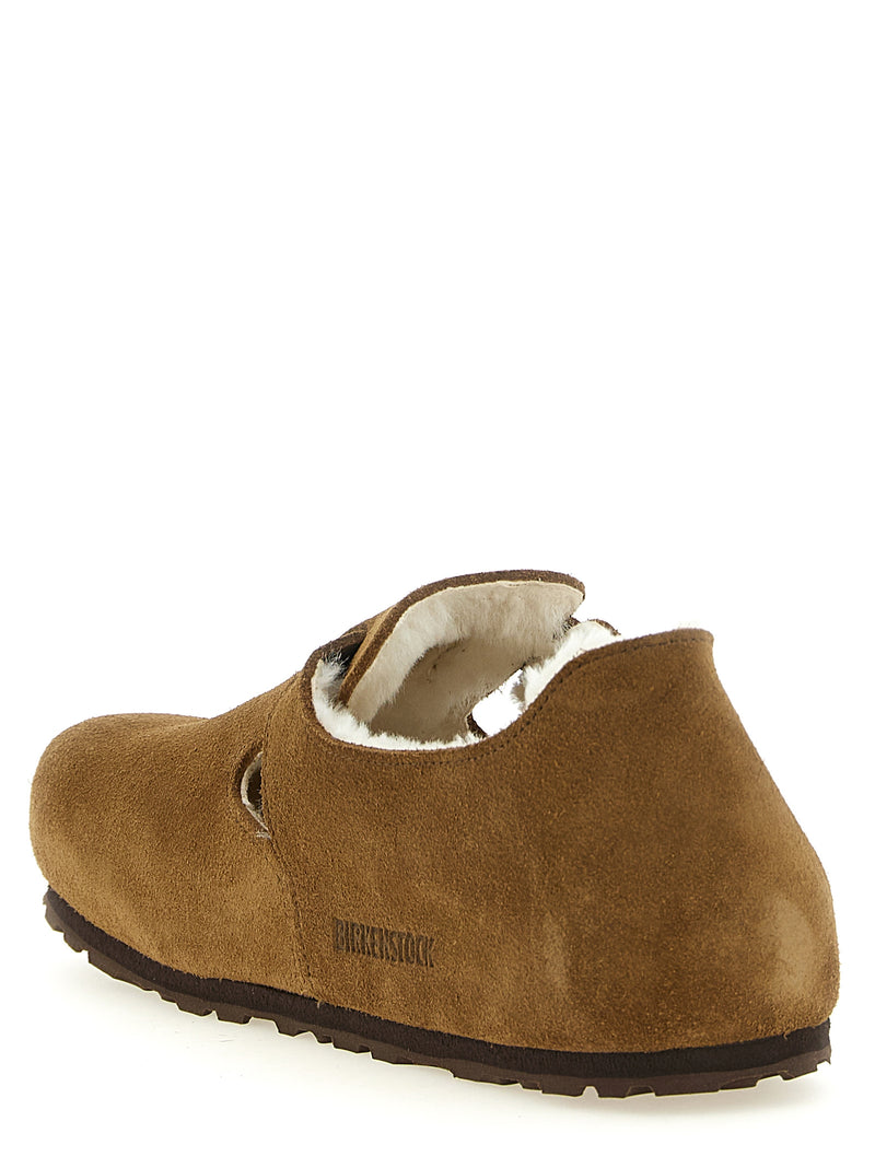 Sabots Birkenstock en cuir suédé marron