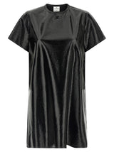 Robe Courrèges Courte Noire en Viscose