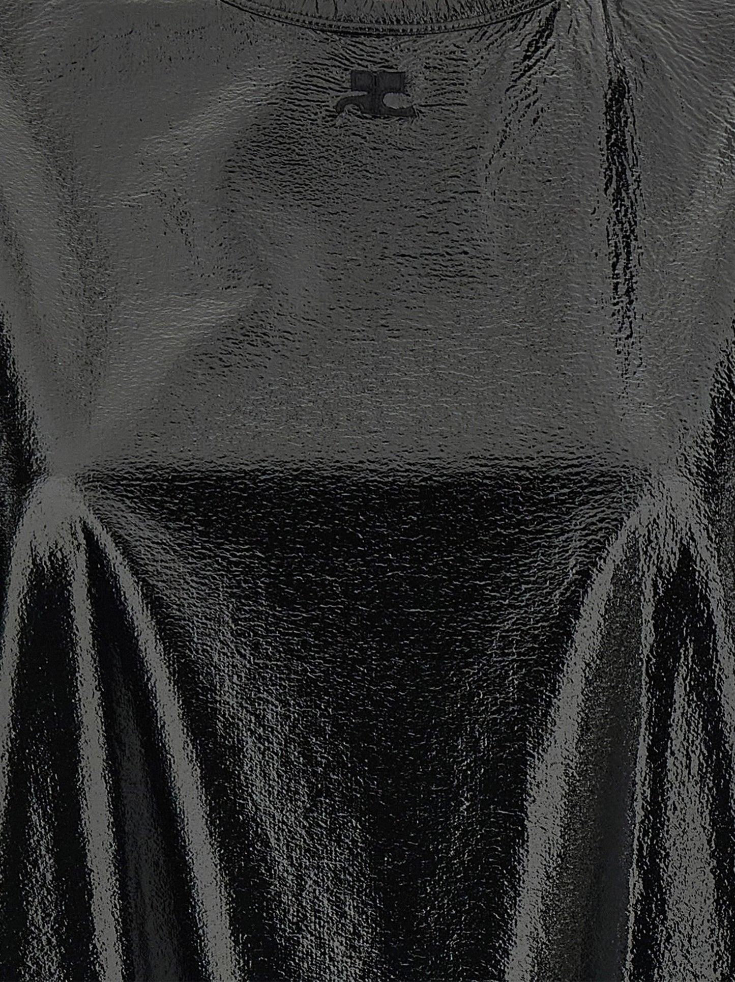 Courrèges Black Viscose Short Dress