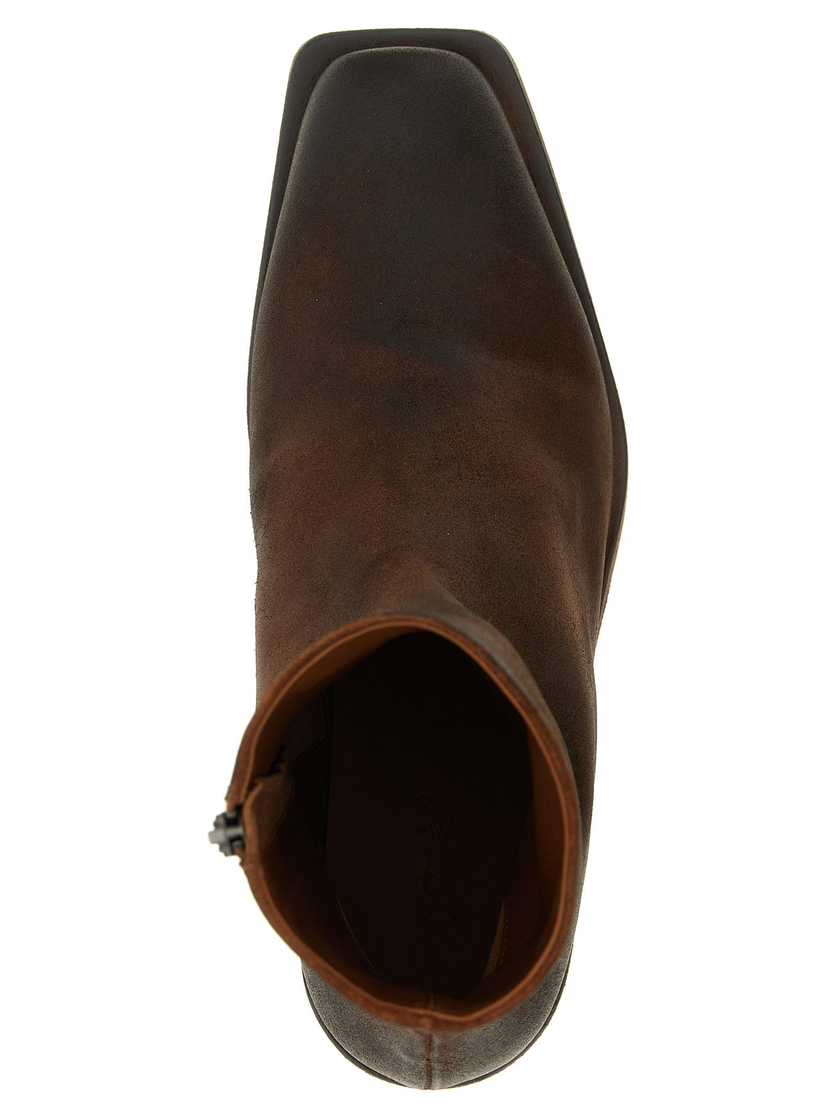 Bottines en cuir de veau marron Marsell