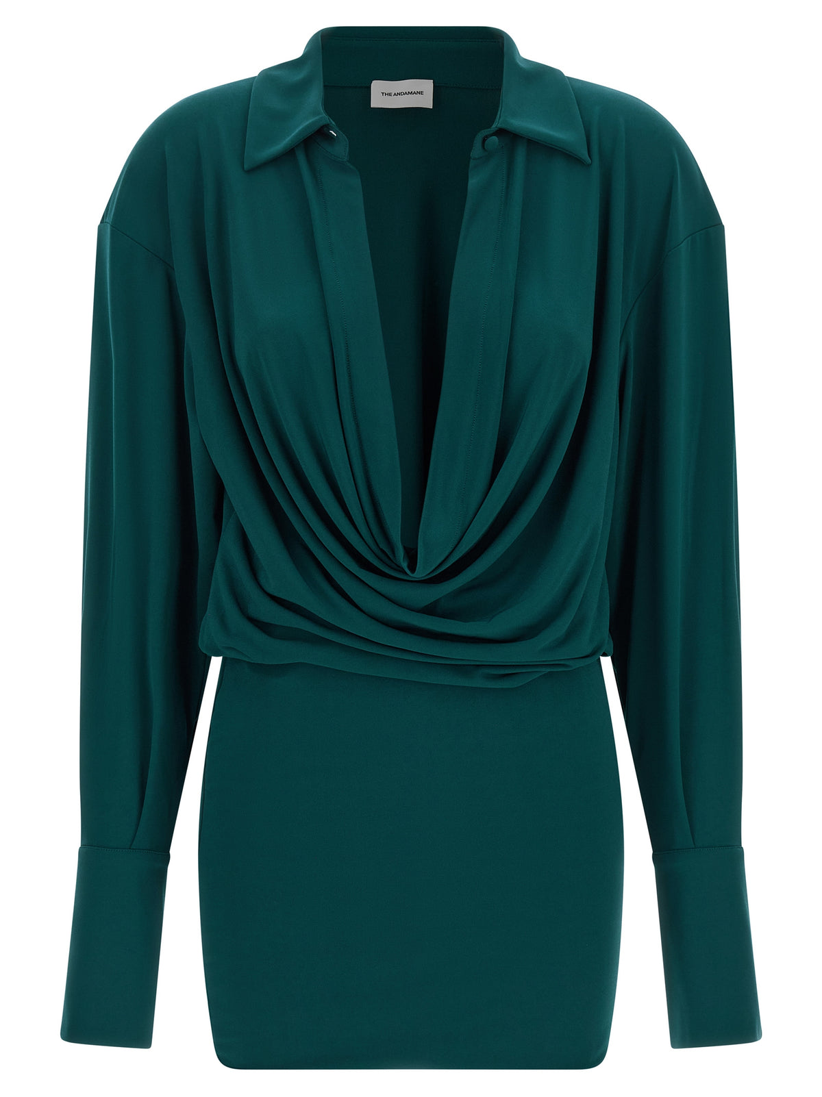 Robe courte bicolore en polyester Andamane