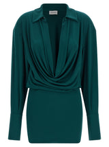 Robe courte bicolore en polyester Andamane