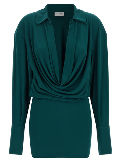 The Andamane Bicolor Polyester Short Dress