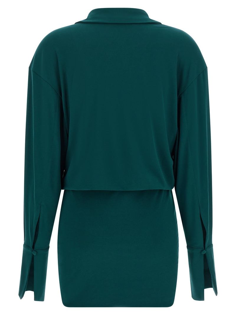 Robe courte bicolore en polyester Andamane