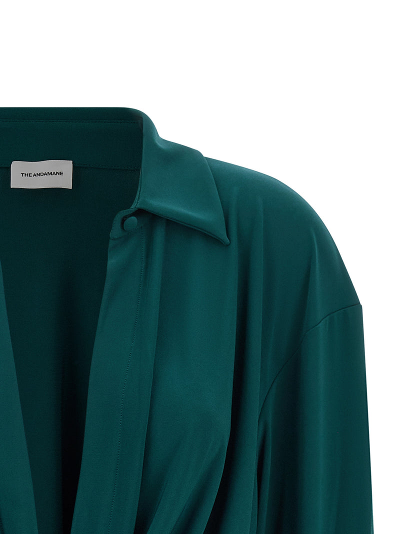 Robe courte bicolore en polyester Andamane