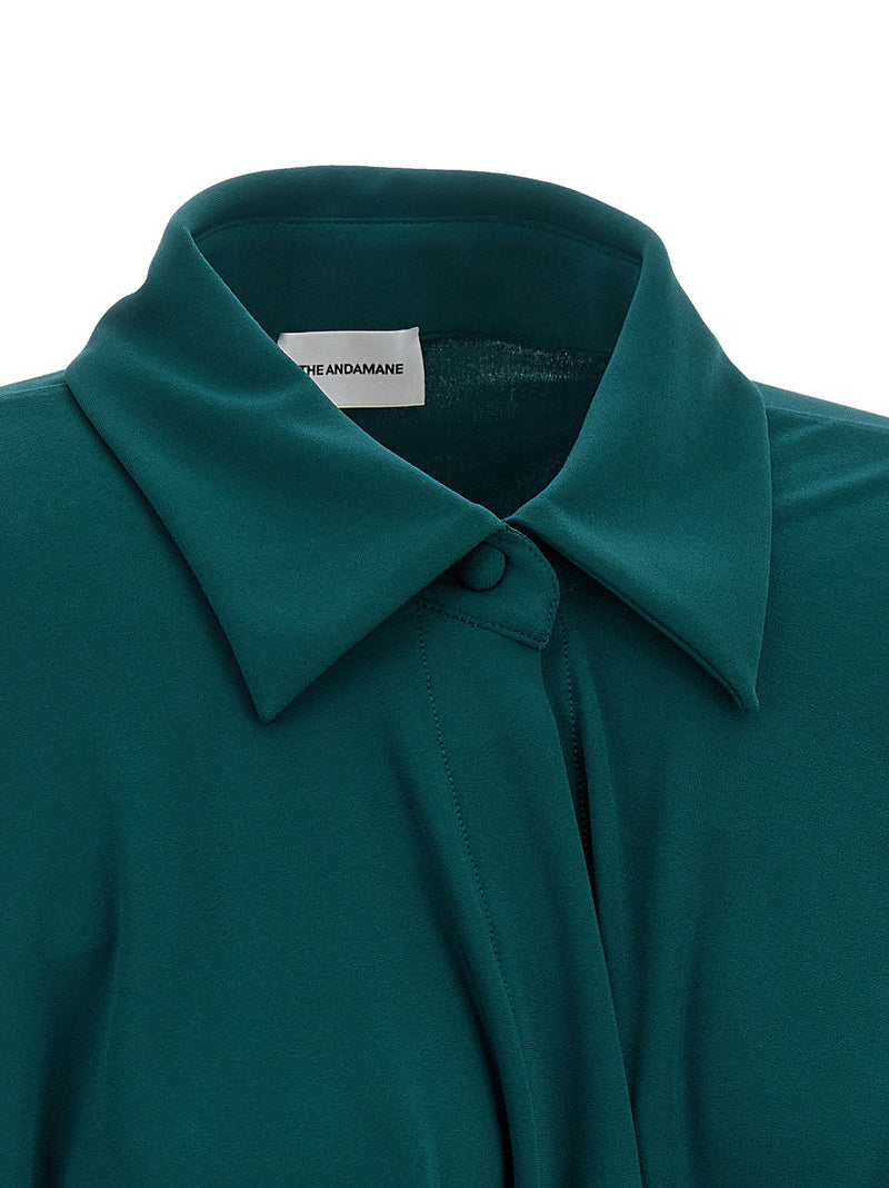 Robe courte bicolore en polyester Andamane